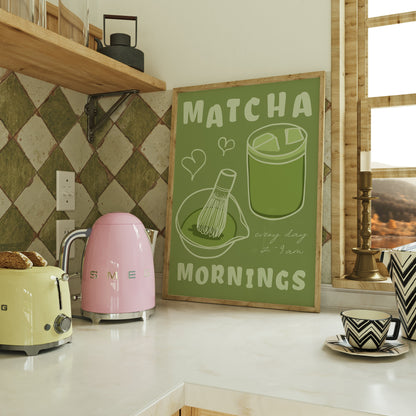 Matcha Mornings Print