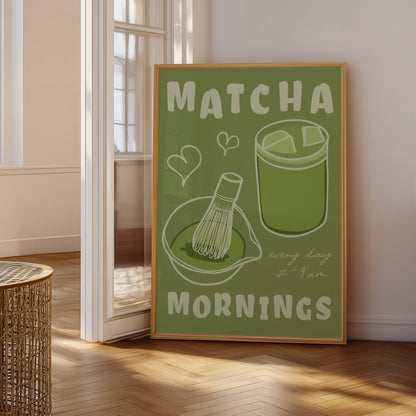 Matcha Mornings Print