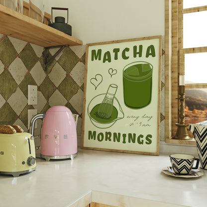 Matcha Mornings Print