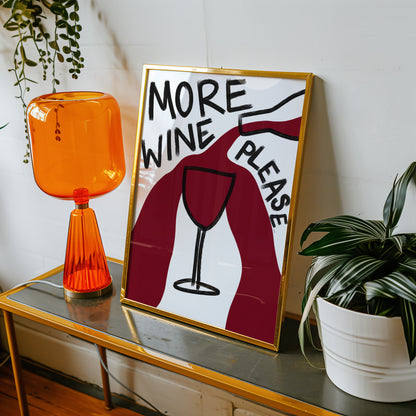 More Wine Please Print