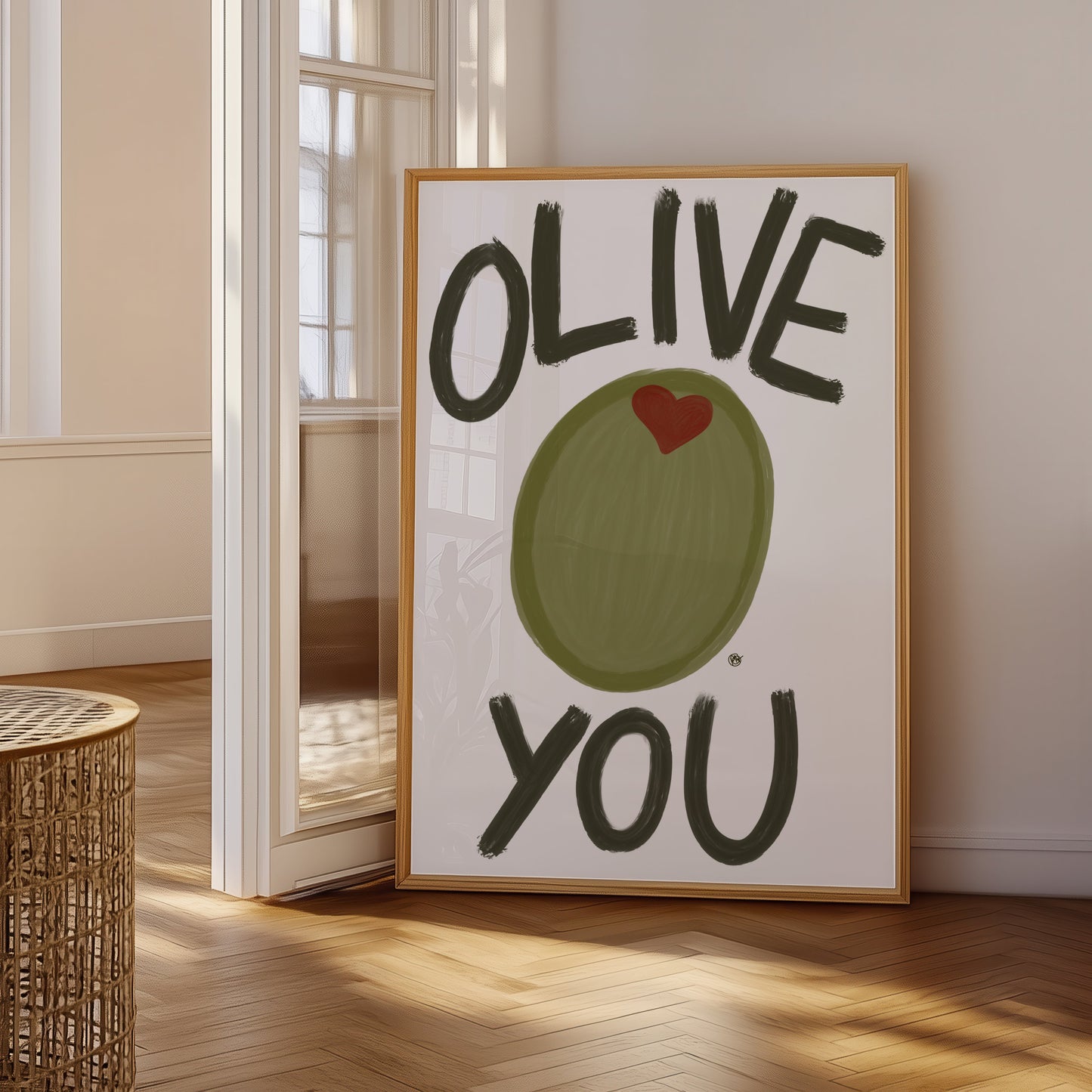 Olive You Print