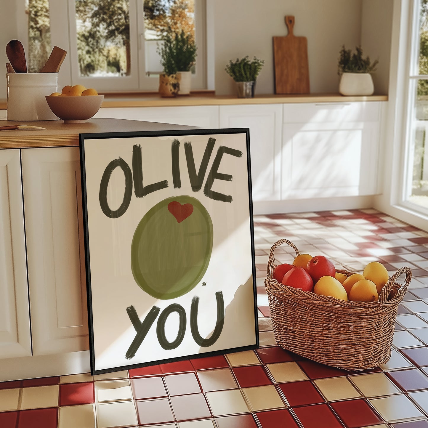 Olive You Print