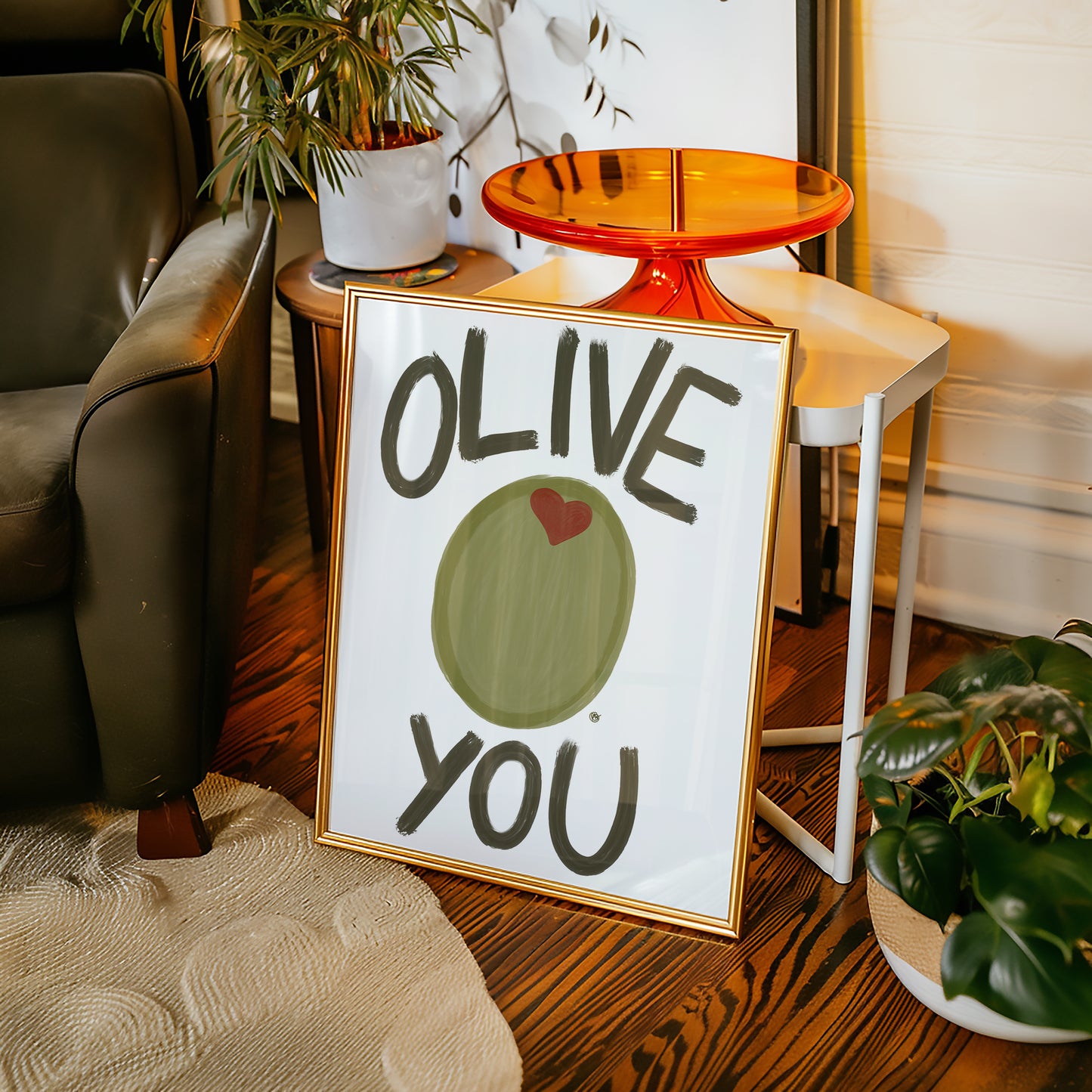 Olive You Print