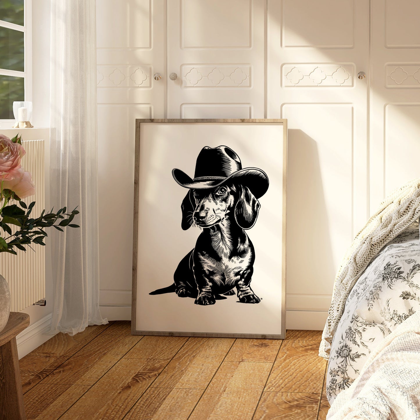 Western Dachshund Print